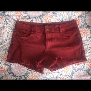 Forever 21 Burnt Red Shorts